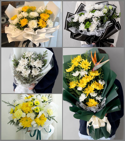 山东青岛平度市店子镇石桥沟东村白事花束代送